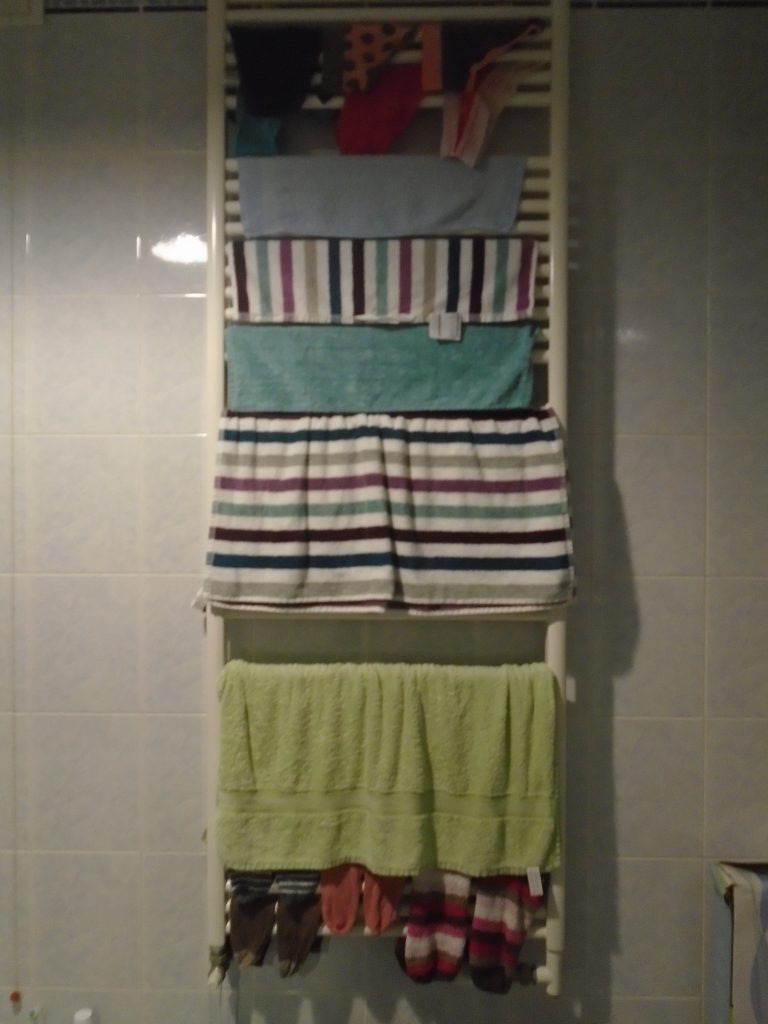 drying clothes in the 6+ people apartment be like